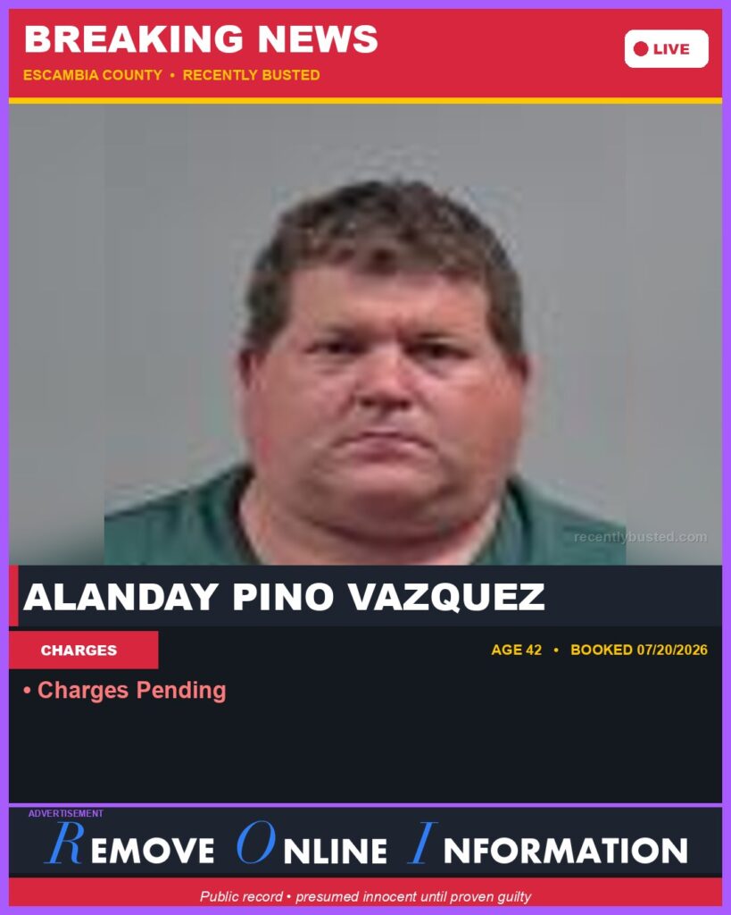 Booking photo of Alanday Pino Vazquez