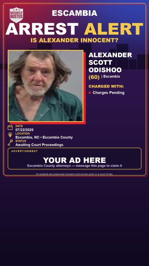 Booking photo of Alexander Scott Odishoo