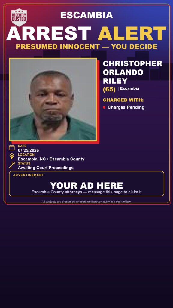 Arrest report - Christopher Orlando Riley