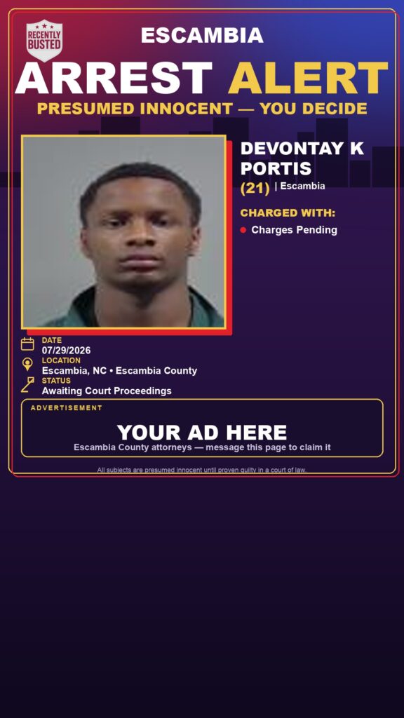 Arrest report - Devontay K Portis