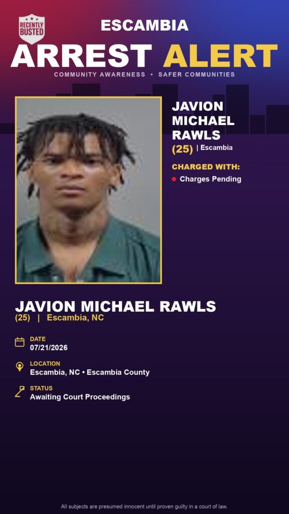 Booking photo of Javion Michael Rawls
