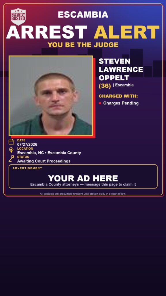 Booking photo of Steven Lawrence Oppelt
