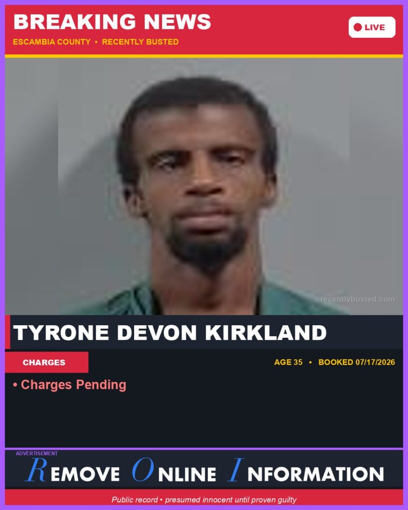 Booking photo of Tyrone Devon Kirkland