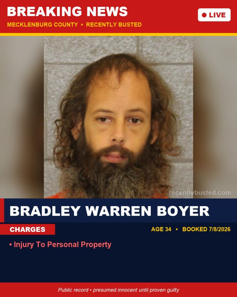 Arrest report - BRADLEY WARREN BOYER