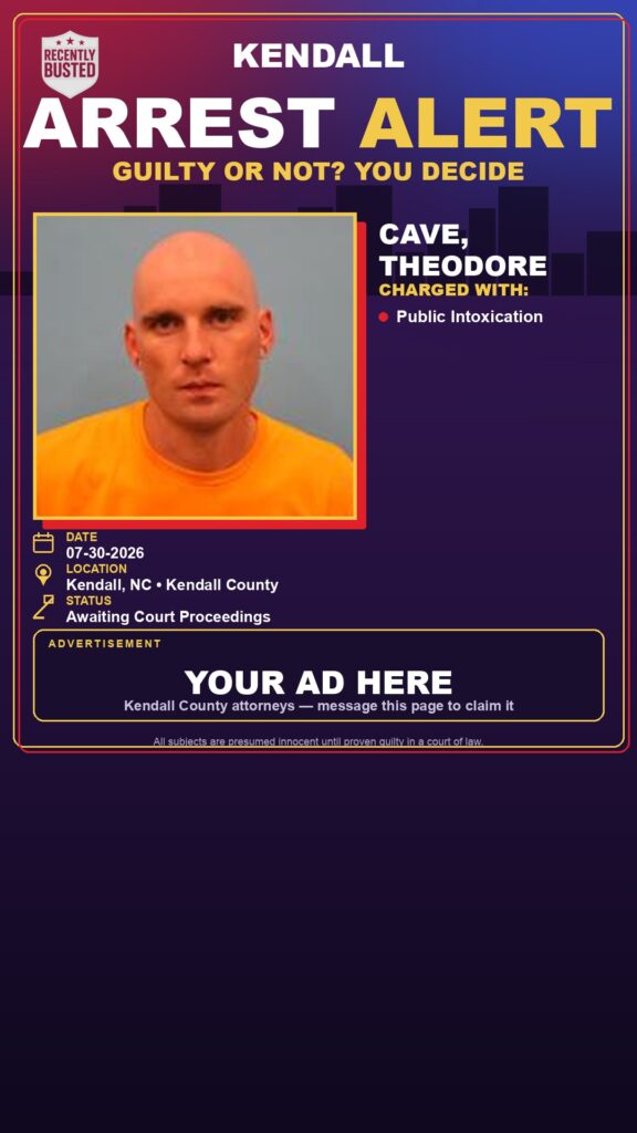 Cave, Theodore — arrest record card, Texas Arrests
