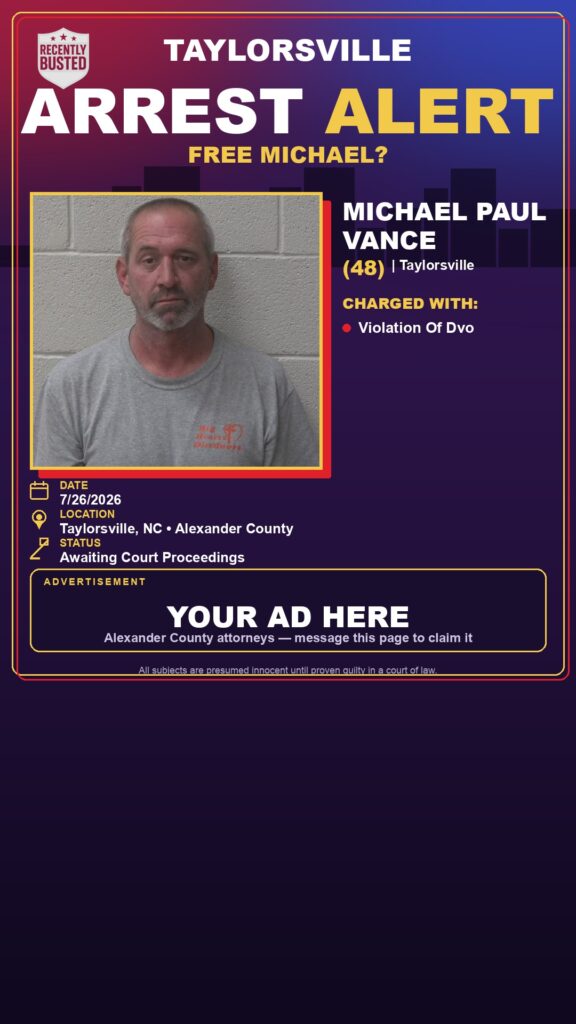 Booking photo of MICHAEL PAUL VANCE