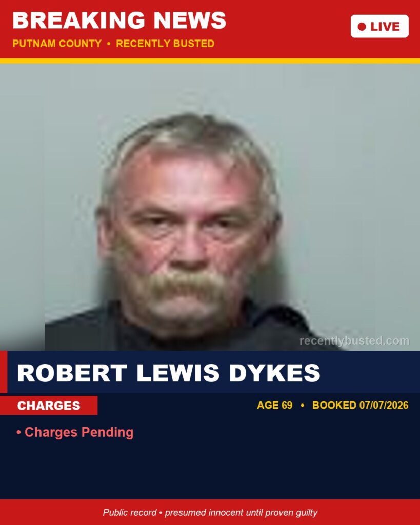 Arrest report - Robert Lewis Dykes