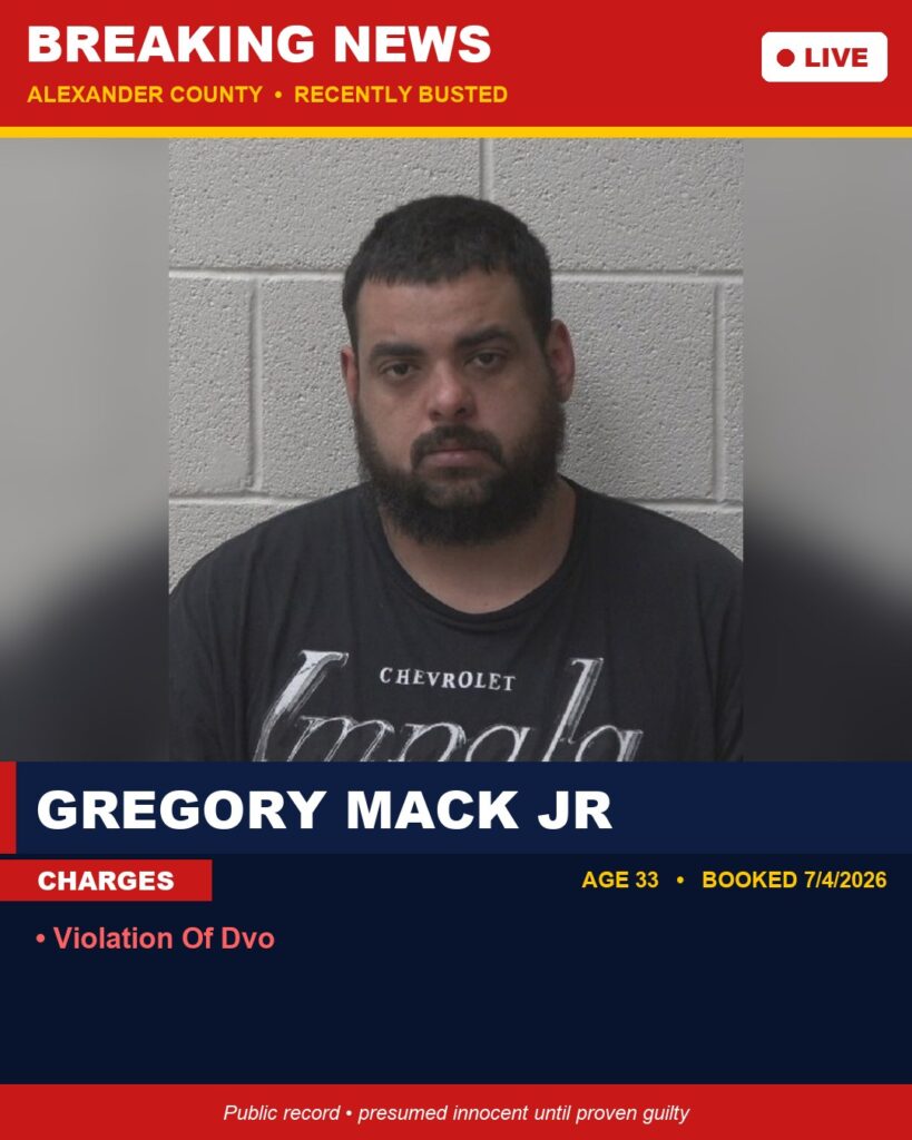 Booking photo of GREGORY MACK JR