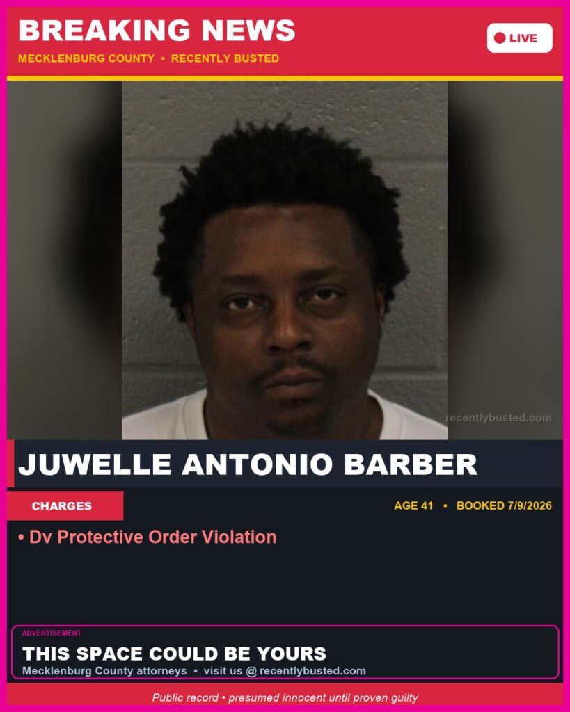 Booking photo of JUWELLE ANTONIO BARBER