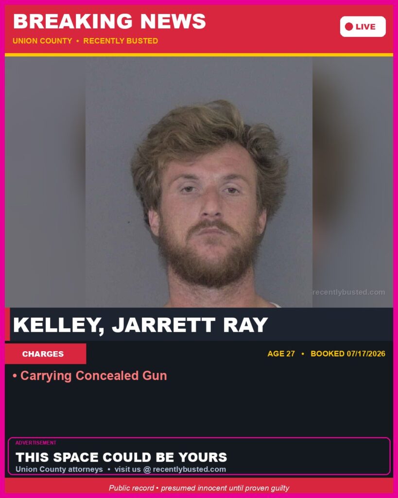 Booking photo of KELLEY, JARRETT RAY