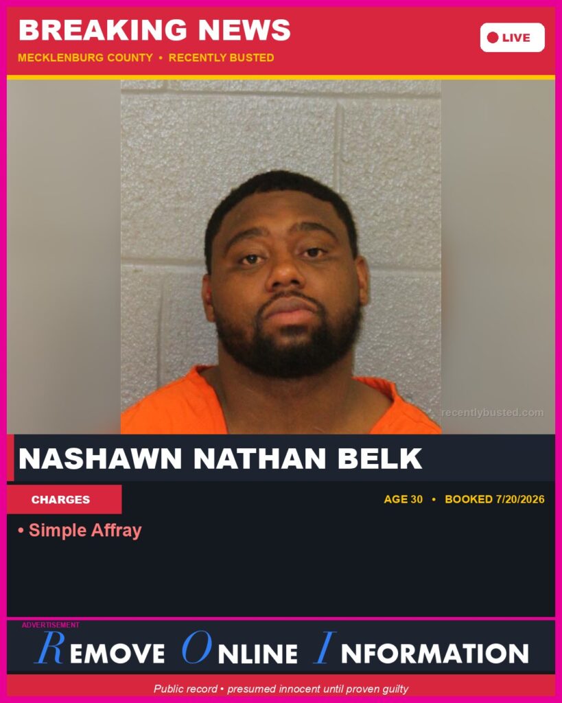 Booking photo of NASHAWN NATHAN BELK