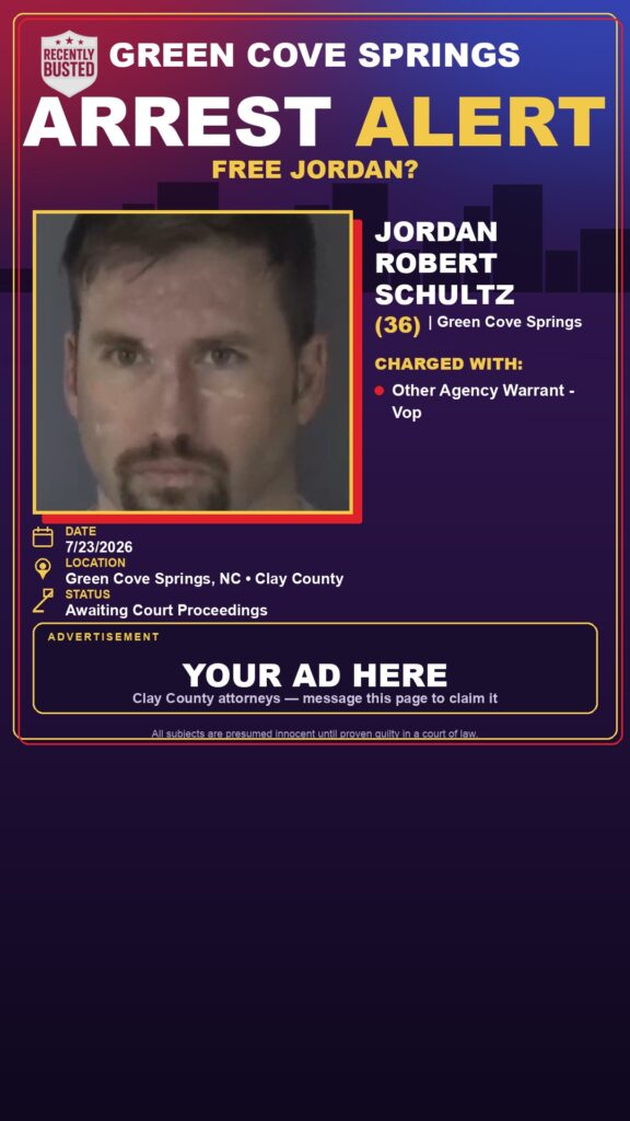 Booking photo of JORDAN ROBERT SCHULTZ
