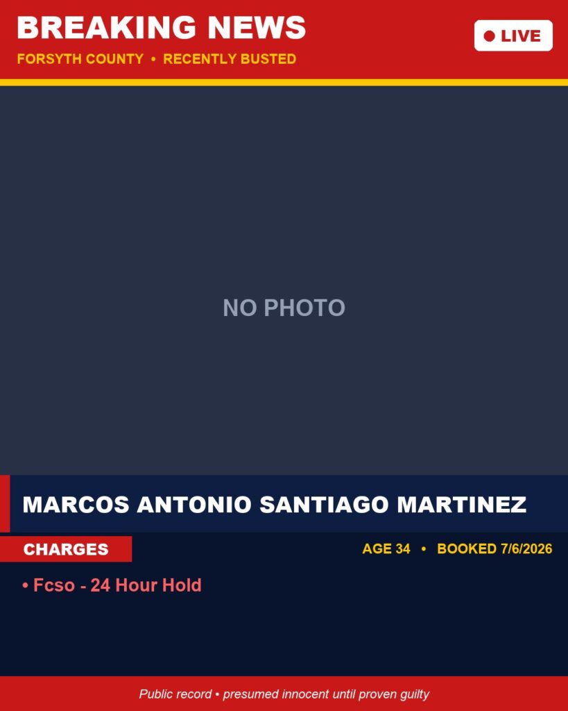 Booking photo of MARCOS ANTONIO SANTIAGO MARTINEZ