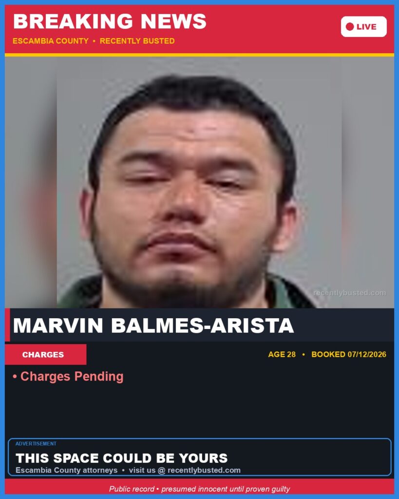 Arrest report - Marvin Balmes-Arista