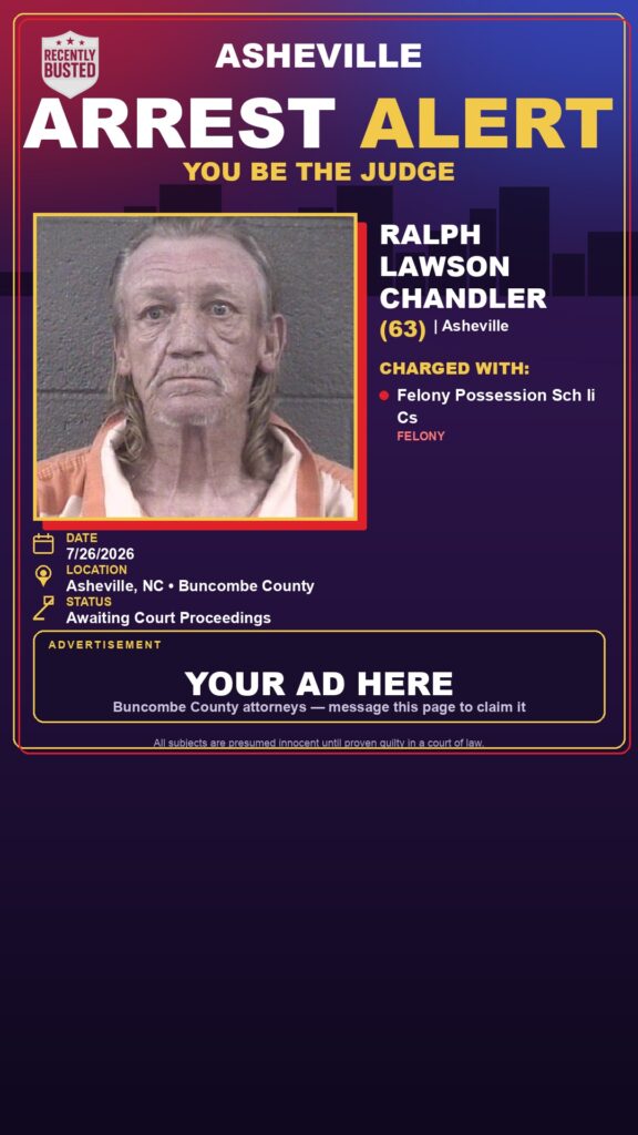 Booking photo of RALPH LAWSON CHANDLER