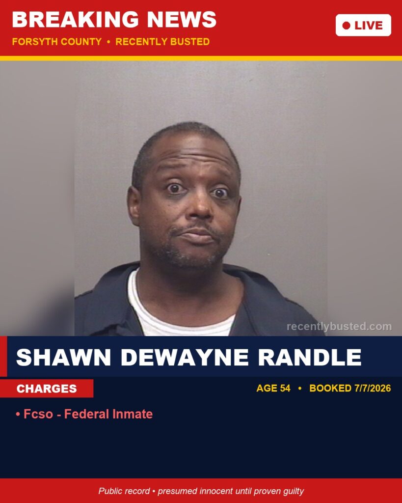 Booking photo of SHAWN DEWAYNE RANDLE