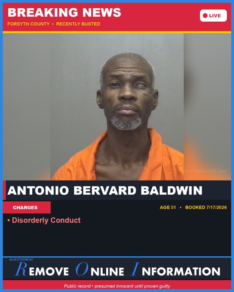 Booking photo of ANTONIO BERVARD BALDWIN