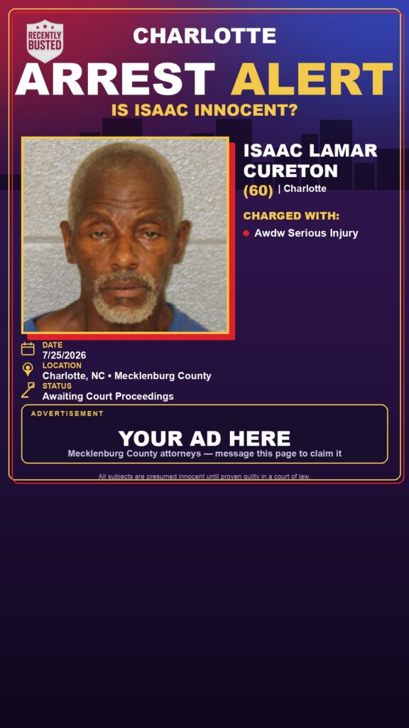Booking photo of ISAAC LAMAR CURETON