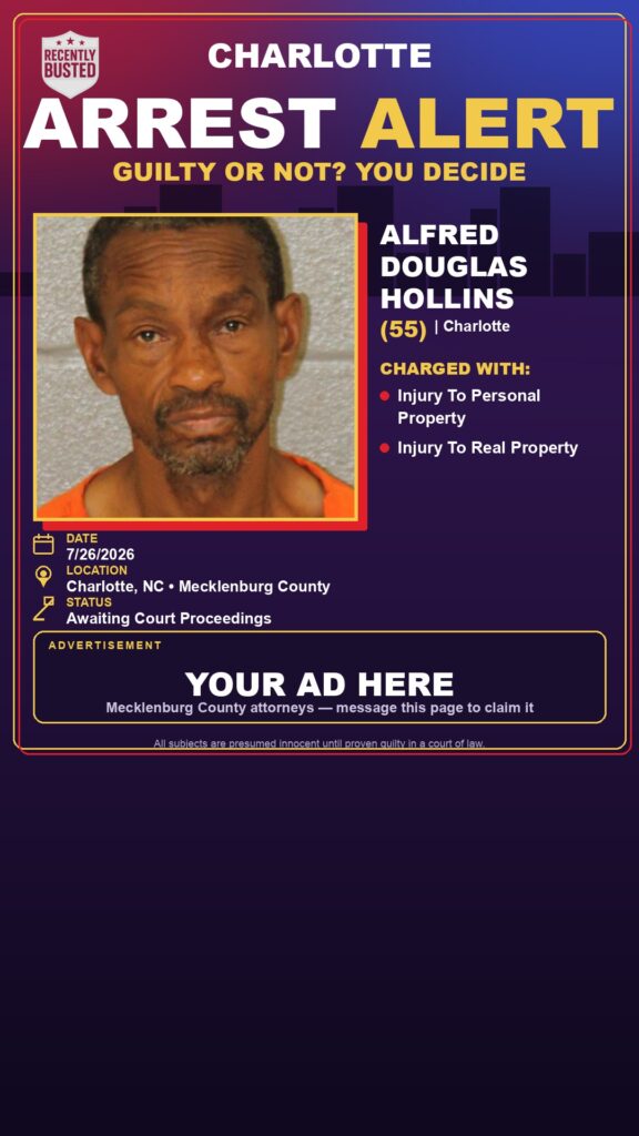 Booking photo of ALFRED DOUGLAS HOLLINS