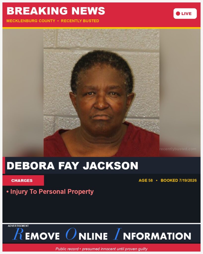 Booking photo of DEBORA FAY JACKSON