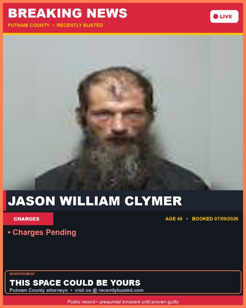 Arrest report - Jason William Clymer