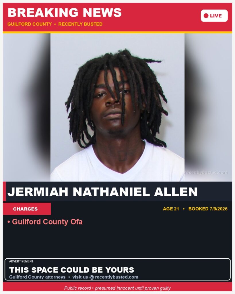 Booking photo of JERMIAH NATHANIEL ALLEN
