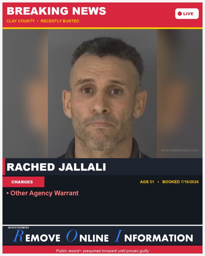 Booking photo of RACHED JALLALI