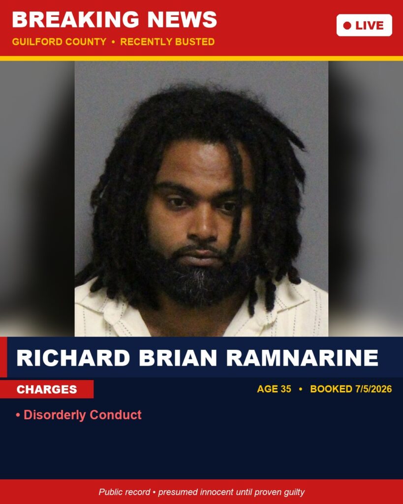 Booking photo of RICHARD BRIAN RAMNARINE