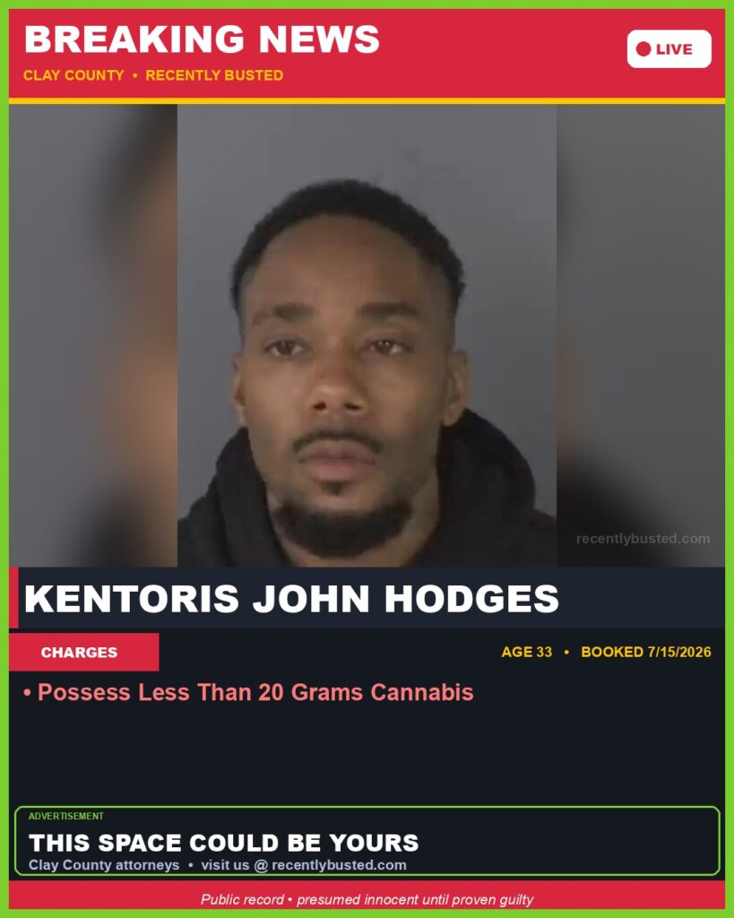 Booking photo of KENTORIS JOHN HODGES