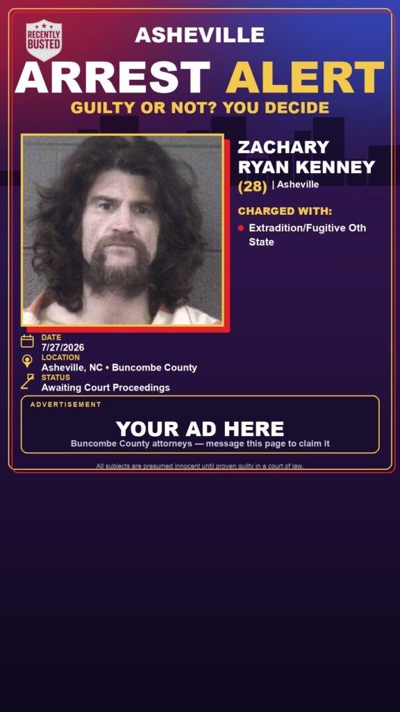 Booking photo of ZACHARY RYAN KENNEY