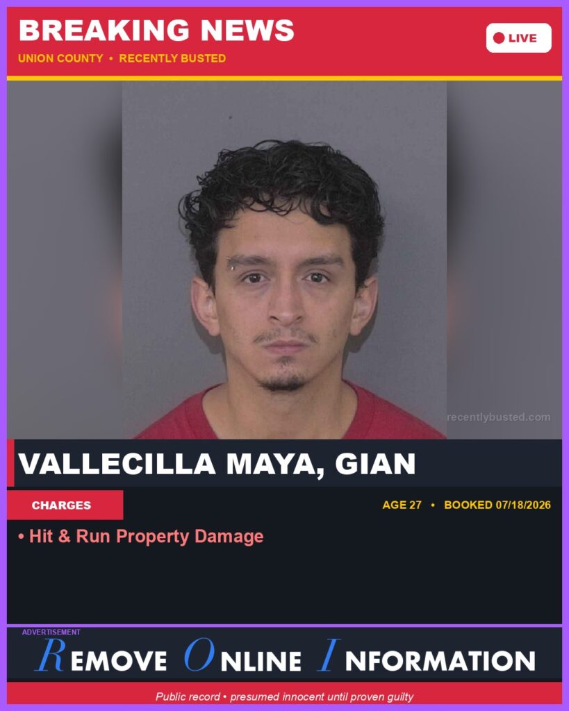 Booking photo of VALLECILLA MAYA, GIAN