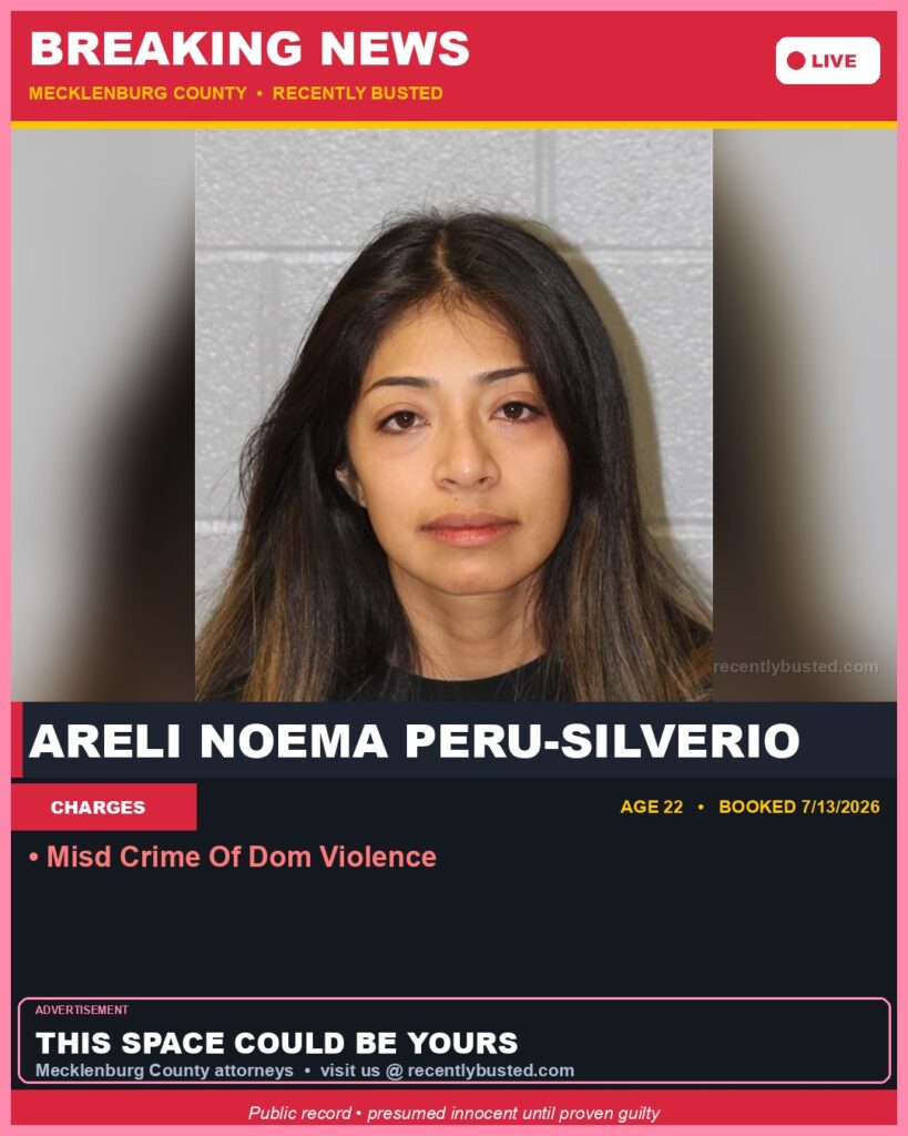 Booking photo of ARELI NOEMA PERU-SILVERIO