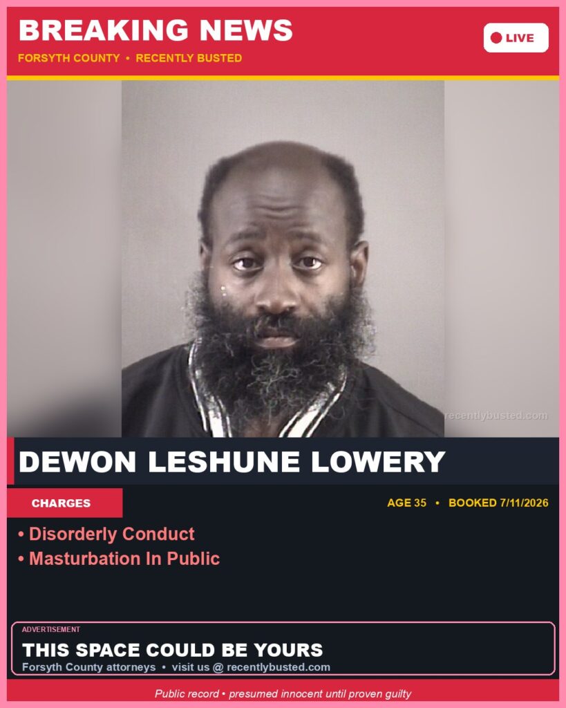Booking photo of DEWON LESHUNE LOWERY