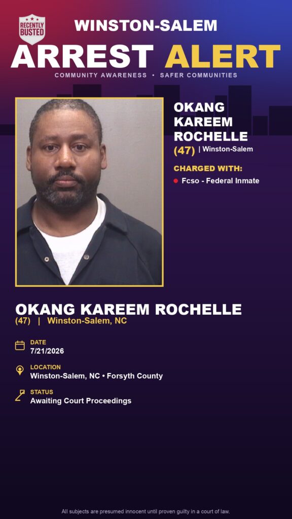 Booking photo of OKANG KAREEM ROCHELLE