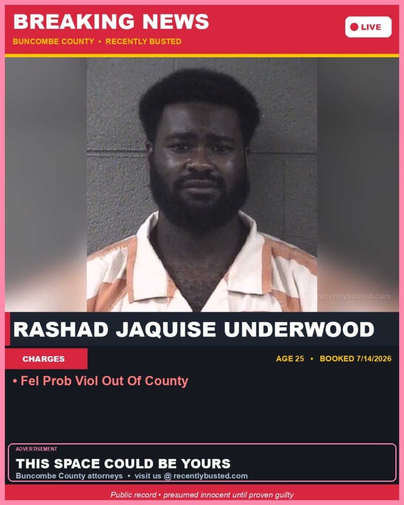 Booking photo of RASHAD JAQUISE UNDERWOOD