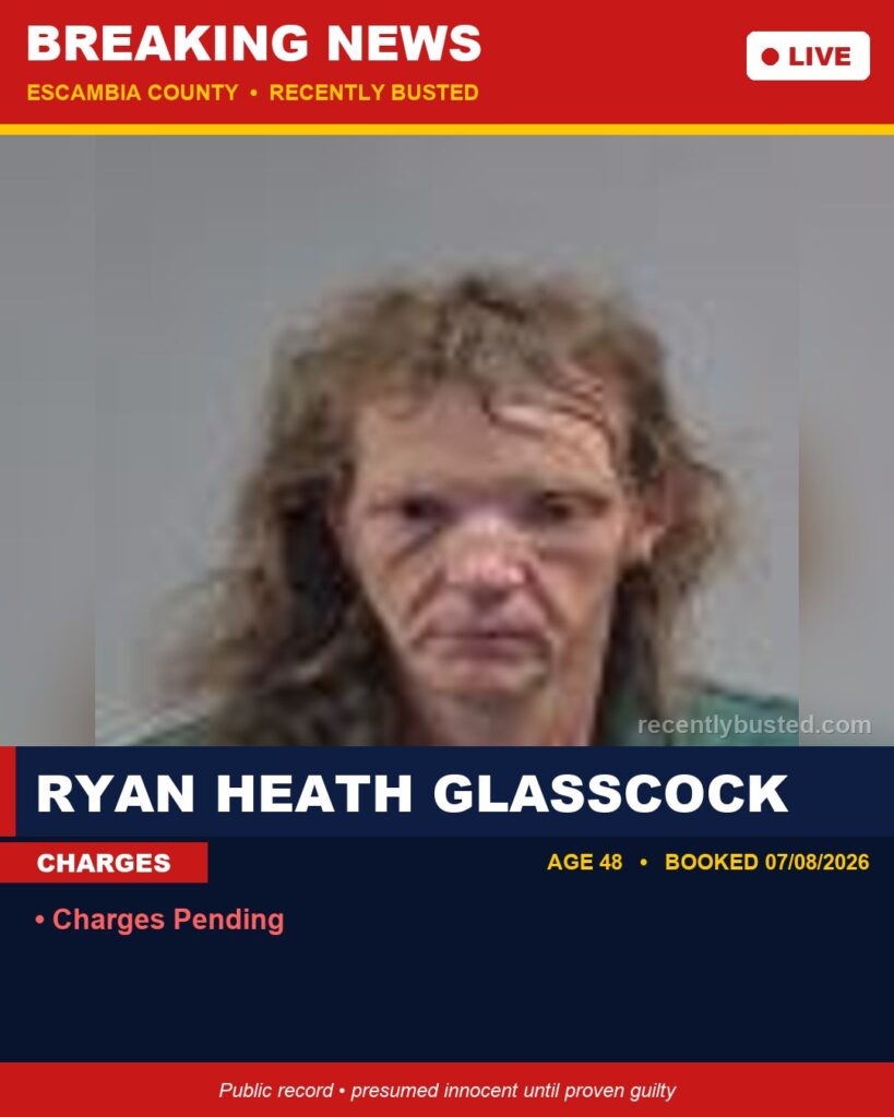 Arrest report - Ryan Heath Glasscock