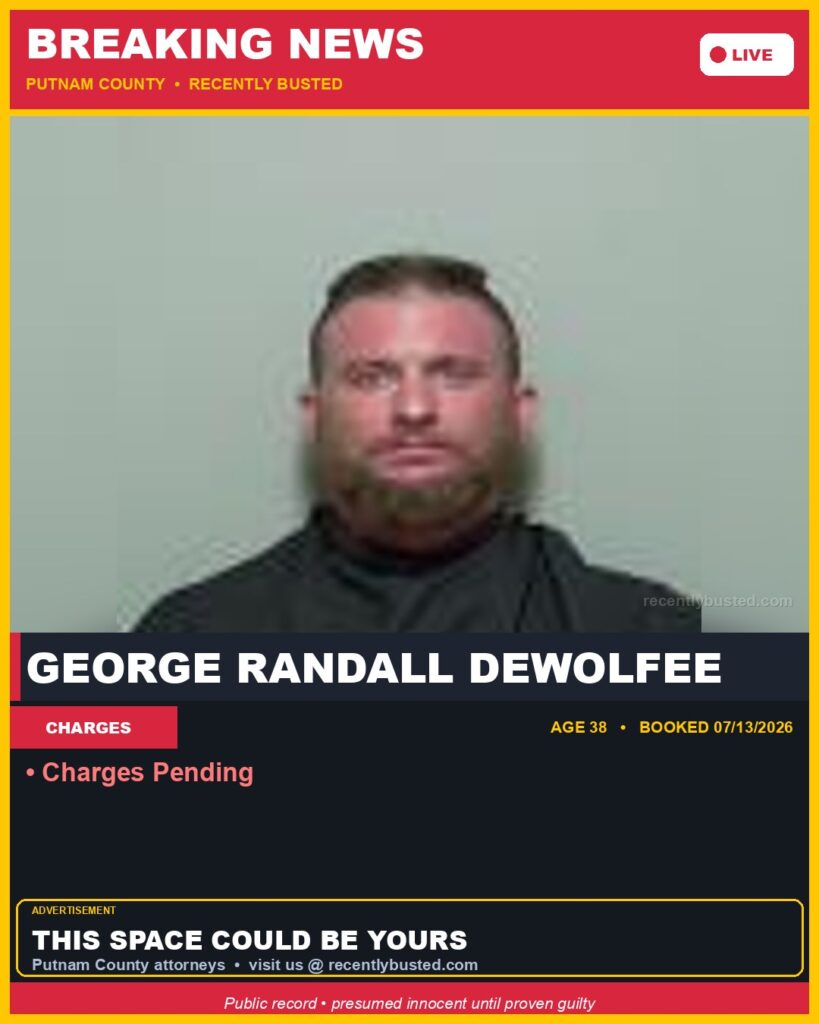 George Randall Dewolfee — arrest record card, Florida Crime