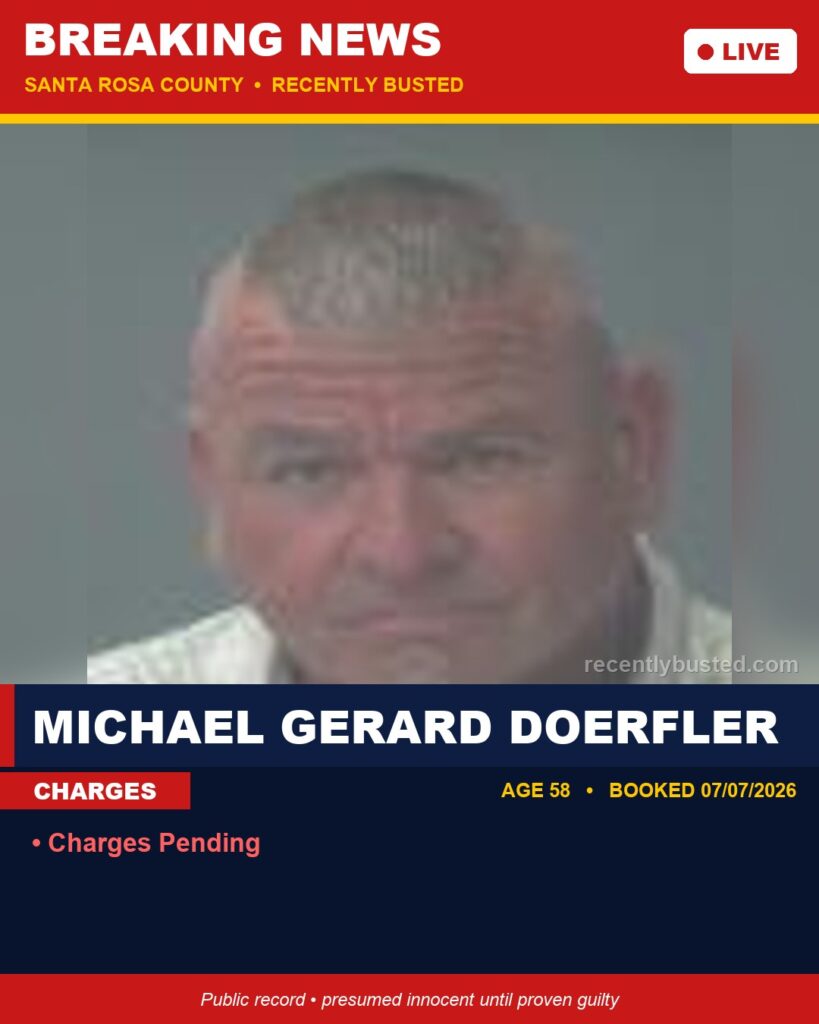 Arrest report - Michael Gerard Doerfler