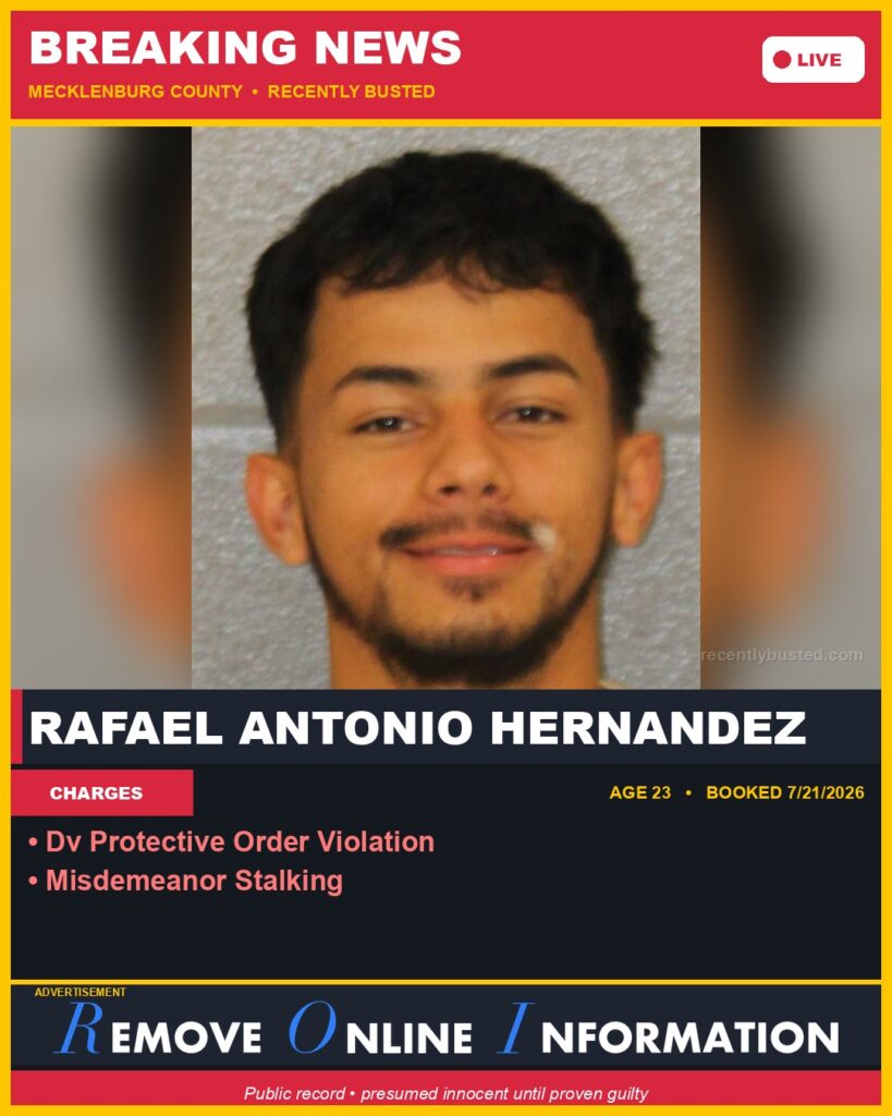 Booking photo of RAFAEL ANTONIO HERNANDEZ