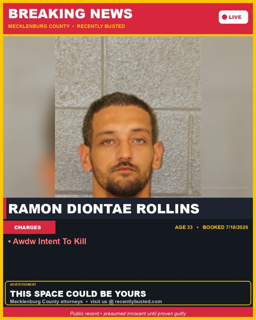 Booking photo of RAMON DIONTAE ROLLINS