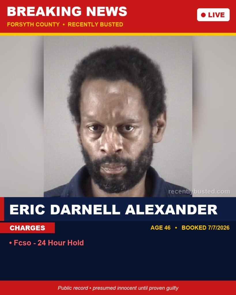 Booking photo of ERIC DARNELL ALEXANDER