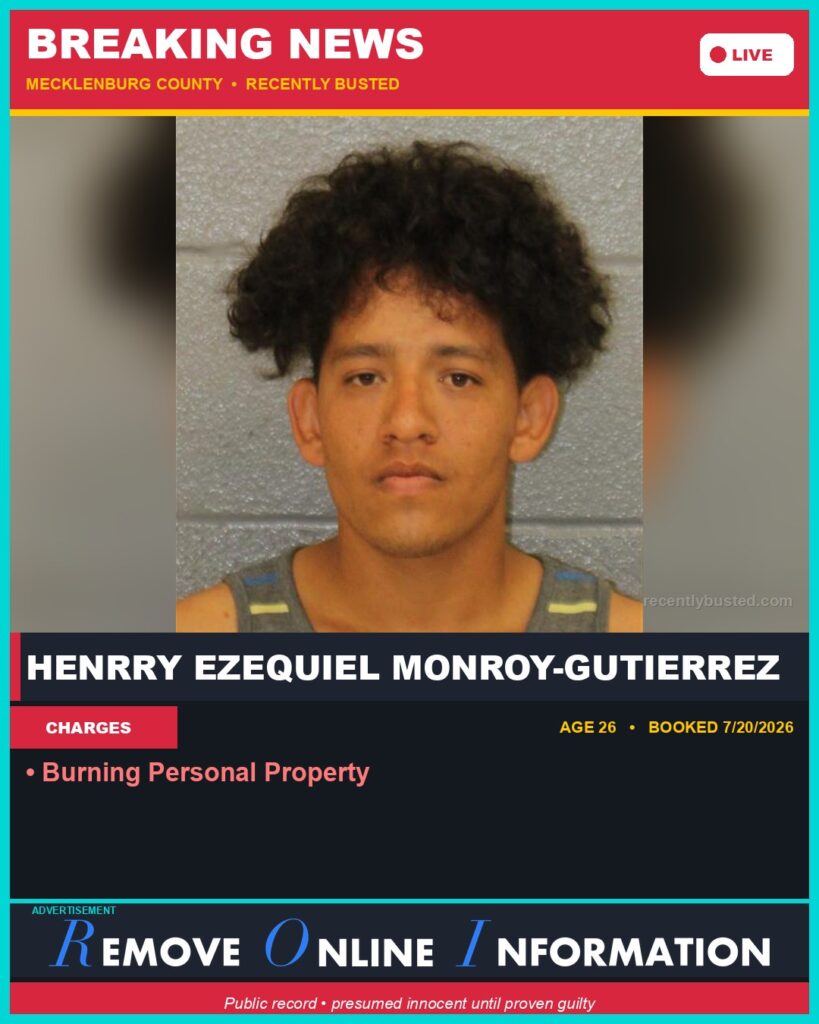 Booking photo of HENRRY EZEQUIEL MONROY-GUTIERREZ