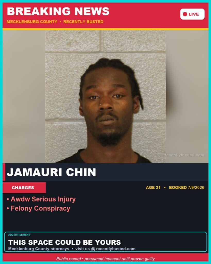 Booking photo of JAMAURI CHIN