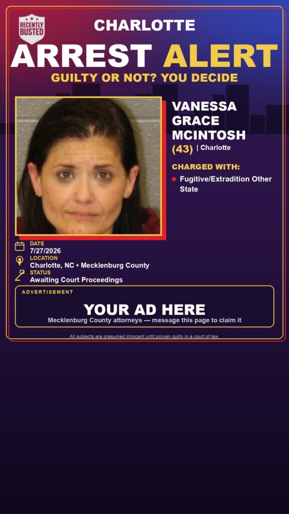 Booking photo of VANESSA GRACE MCINTOSH