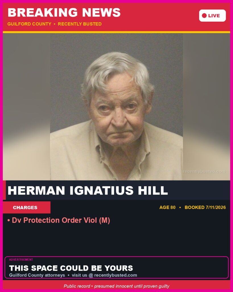 Booking photo of HERMAN IGNATIUS HILL