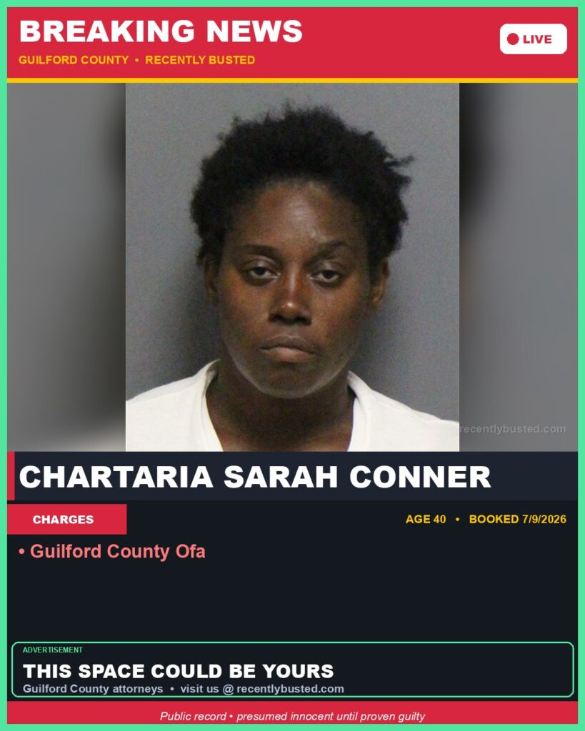 Booking photo of CHARTARIA SARAH CONNER