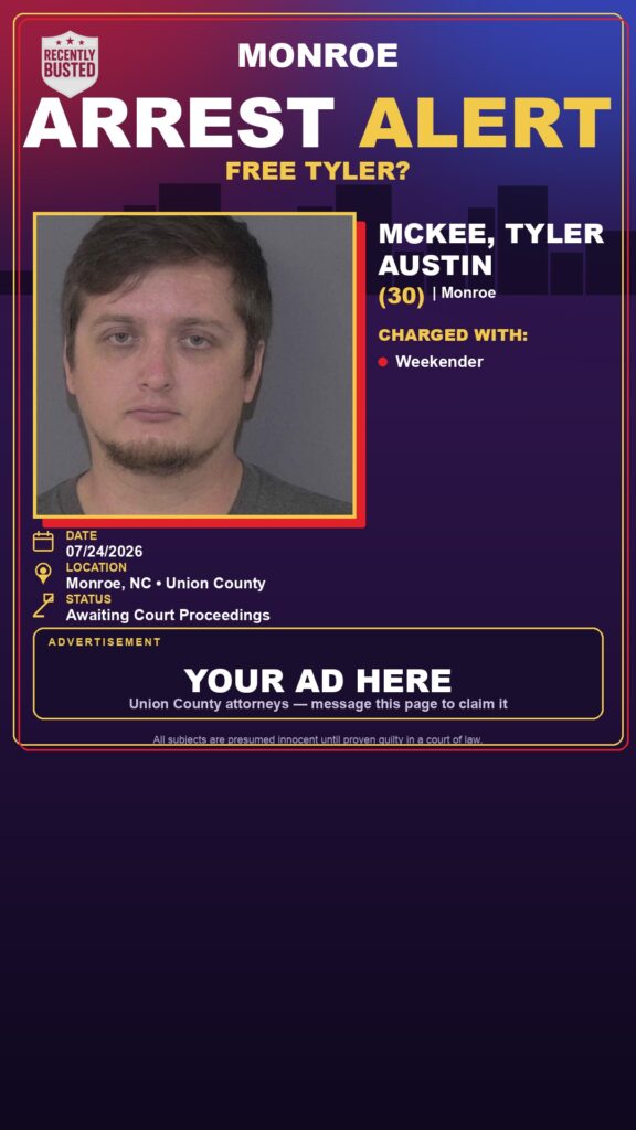 Booking photo of MCKEE, TYLER AUSTIN