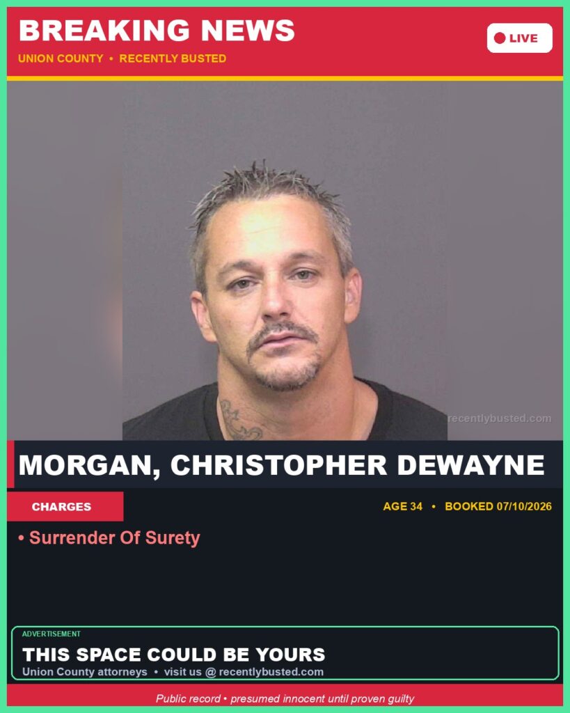 Booking photo of MORGAN, CHRISTOPHER DEWAYNE