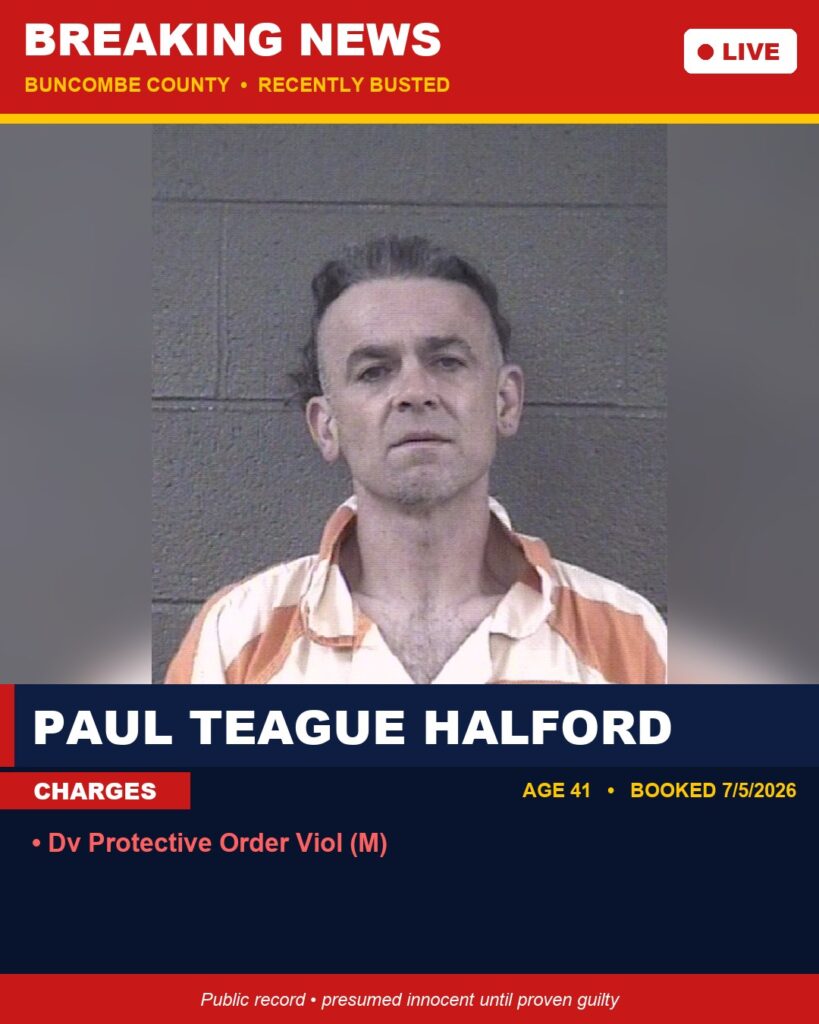Booking photo of PAUL TEAGUE HALFORD