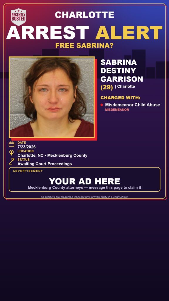 Booking photo of SABRINA DESTINY GARRISON